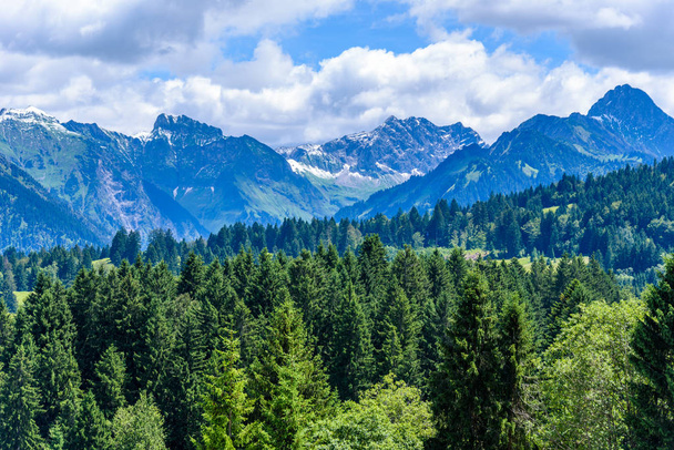 Landscape of Oberstdorf region in south of Germany. - Фото, зображення