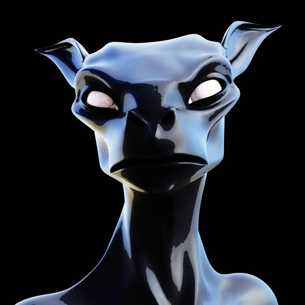 Digital 3D Illustration of a creepy Creature - Foto, afbeelding