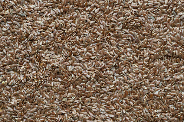 Flax seeds background macro shot - Photo, Image