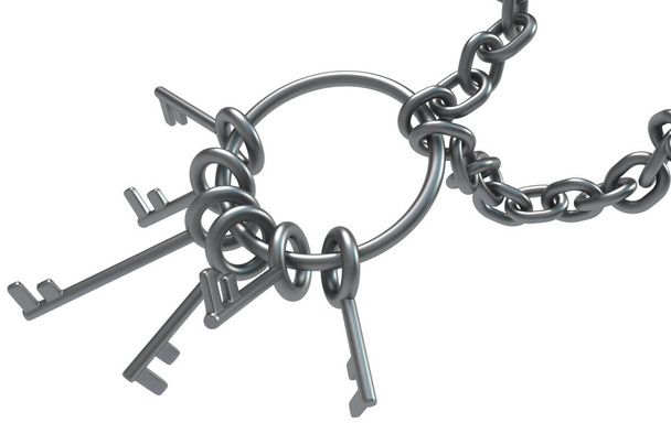 Key Ring Chained - Foto, Bild