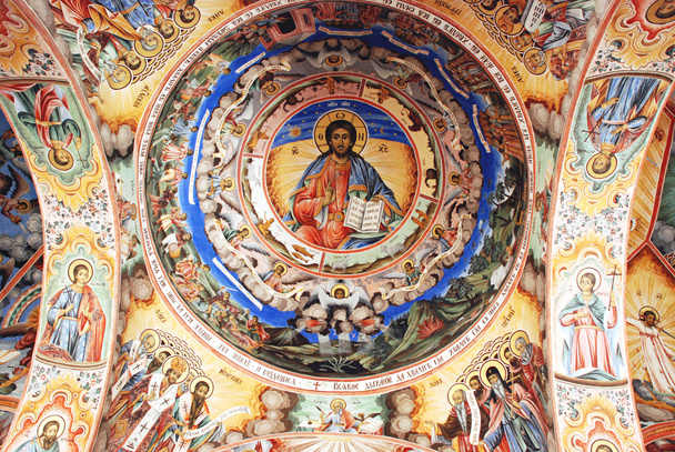 freski na suficie Chrześcijańska cerkiew - Zdjęcie, obraz
