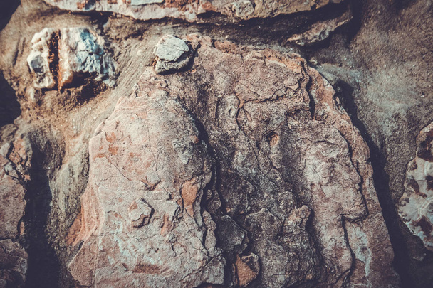 Close up of natural stone wall. Stone wall texture  - Φωτογραφία, εικόνα