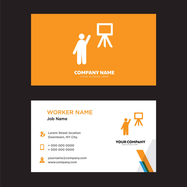 Teacher business card design - Vector, Image