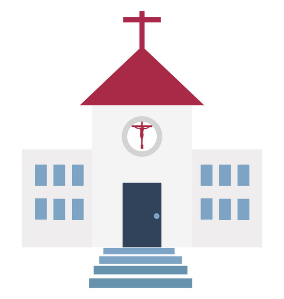 Church Isolated Vector Icon - Photo, Image