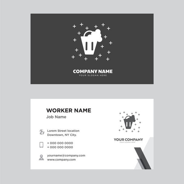 Bucket business card design - Vector, Image