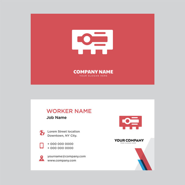 Projector business card design - Vector, Image