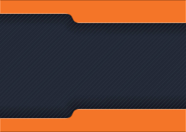 Dark Striped Background with Orange Strips - Modern Abstract Illustration for Web Site or Visiting Card, Vector - ベクター画像