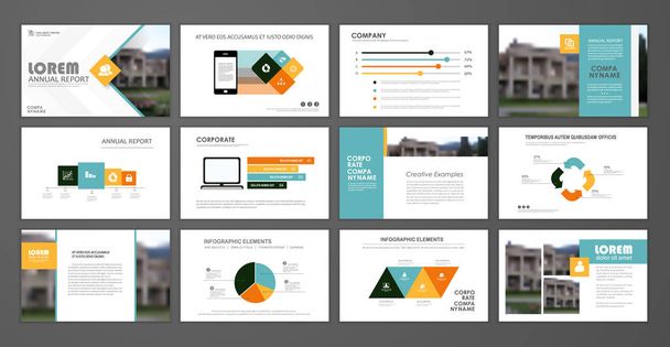 Corporate slideshow templates - Vector, Image