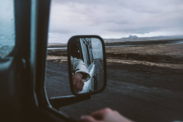 Driving on the icelandic roads, tour in Iceland - 写真・画像