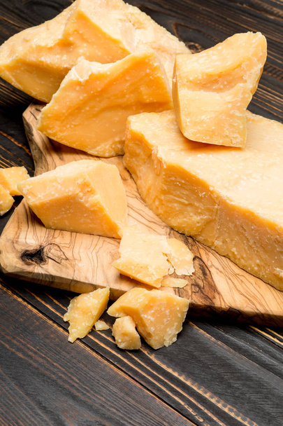 pieces of parmesan or parmigiano cheese - Photo, Image