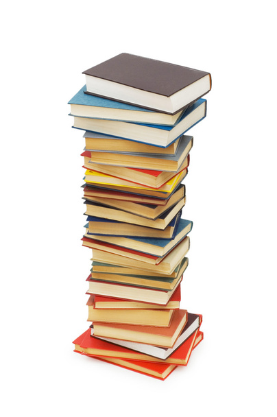 Stack of books isolated on the white - Fotografie, Obrázek