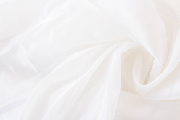 Close up white fabric or white cloth texture background. - Foto, Bild