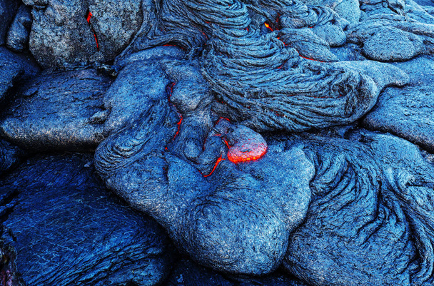 Aktywny wulkan Kilauea na Big Island na Hawajach - Zdjęcie, obraz