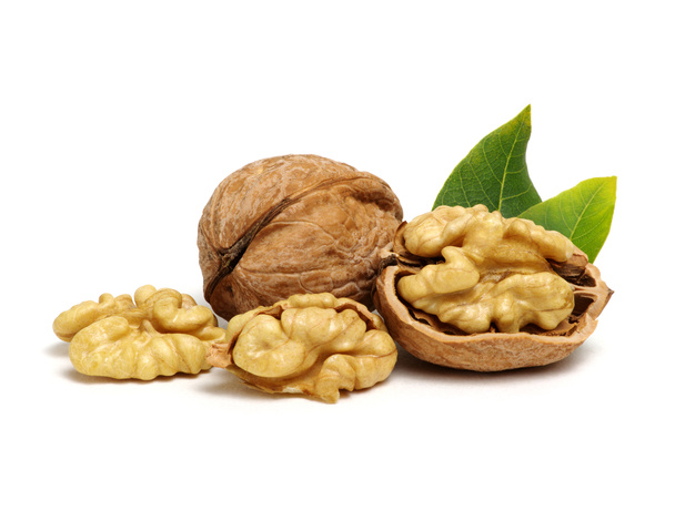 Орехи с листьями
  - Фото, изображение