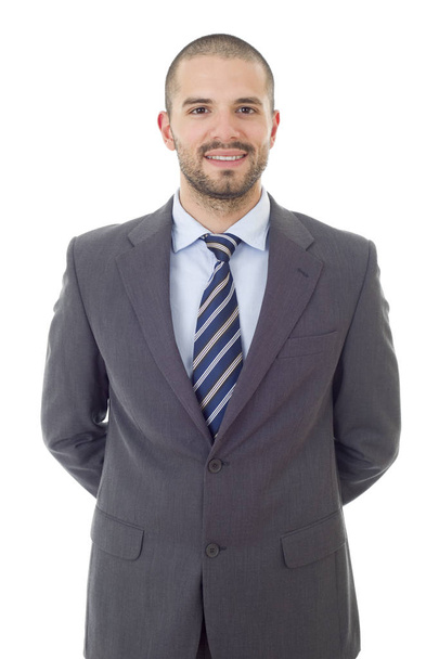 щасливий бізнесмен портрет ізольований на білому
 - Фото, зображення