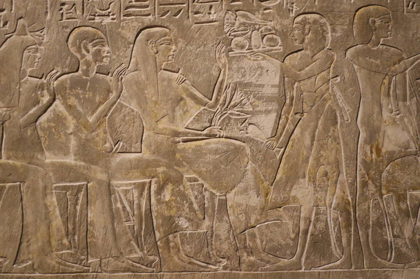Egyptische stele in het Kunsthistorisches Museum in Wenen - Foto, afbeelding