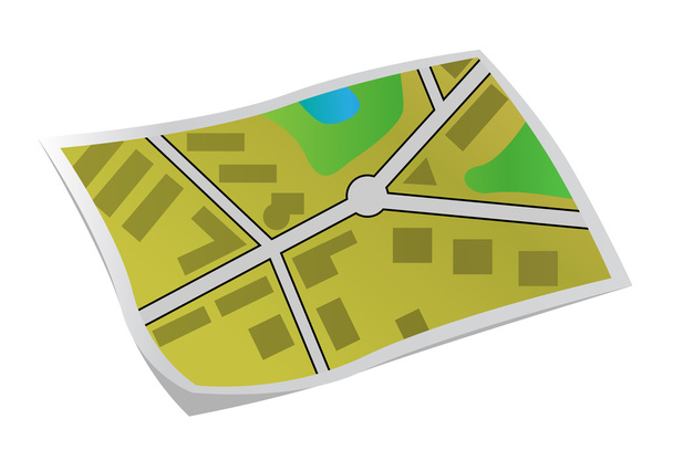 City map - Vektor, obrázek