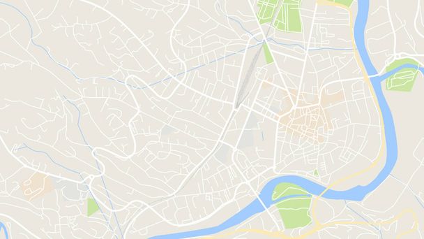 σχεδίαση διανυσματικών Χάρτης Πόλη - Διάνυσμα, εικόνα