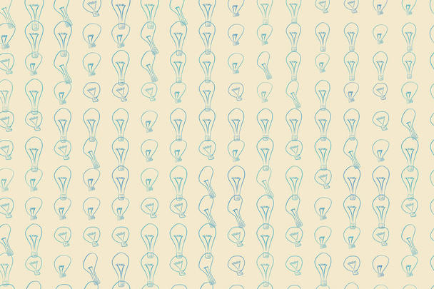 Illustrations of light bulbs. Cartoon, canvas, energy & backdrop - Vector, Image