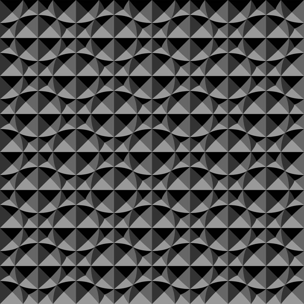 3D geometrisches Muster. dunkler Hintergrund und Textur. - Vektor, Bild