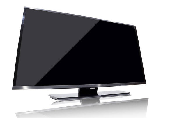 Fernseher, Monitor, Bildschirm isoliert auf weißem Hintergrund. - Foto, Bild