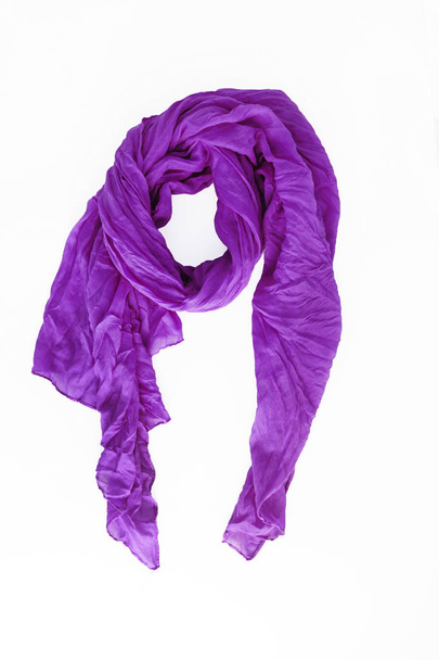 colored patterned scarf, neckerchief isolated on white backgroun - Valokuva, kuva