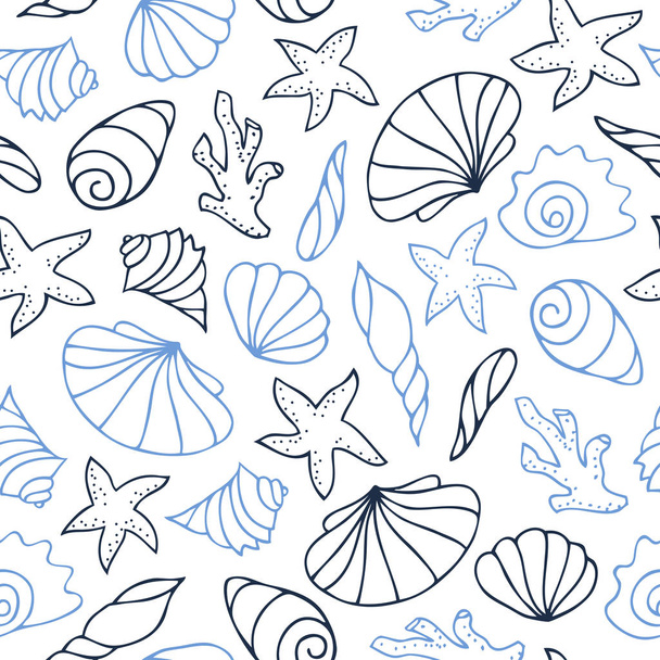 Contour seamless pattern - Vector, Image