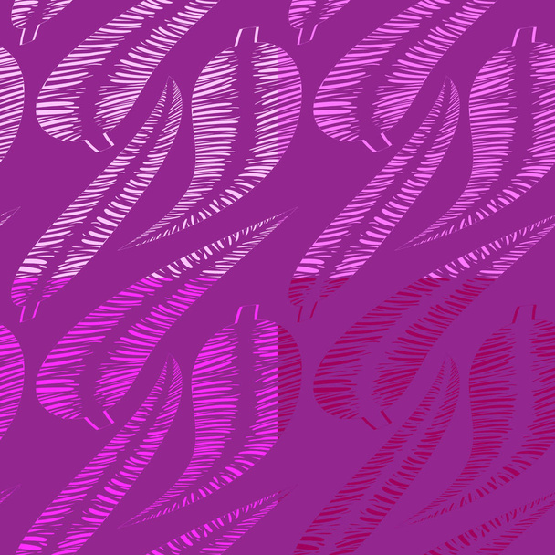 Wektor zestaw wzorców z odcieniami bzu piór i liści  - Wektor, obraz
