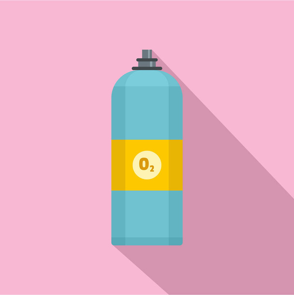 Oxigen spray icon, flat style - Вектор, зображення
