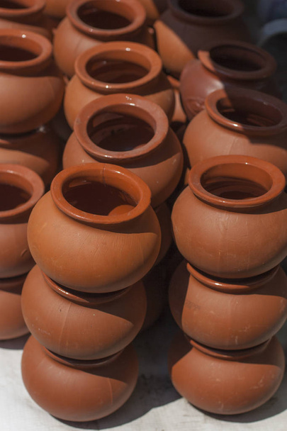 Orientální bazar. Staré keramiky. Vykazuje starověku. - Fotografie, Obrázek