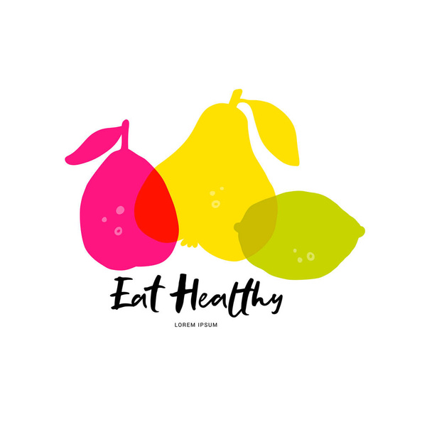 Eat Healthy Symbols - Vector, Imagen