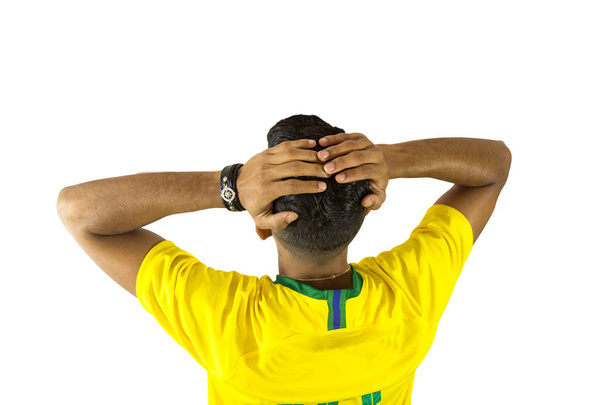 Бразильский фанат футбола
 - Фото, изображение