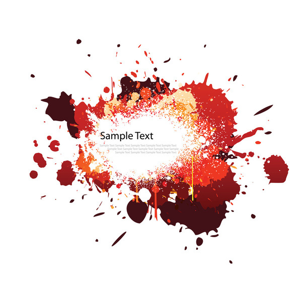 Red tone color splash - Vector, imagen