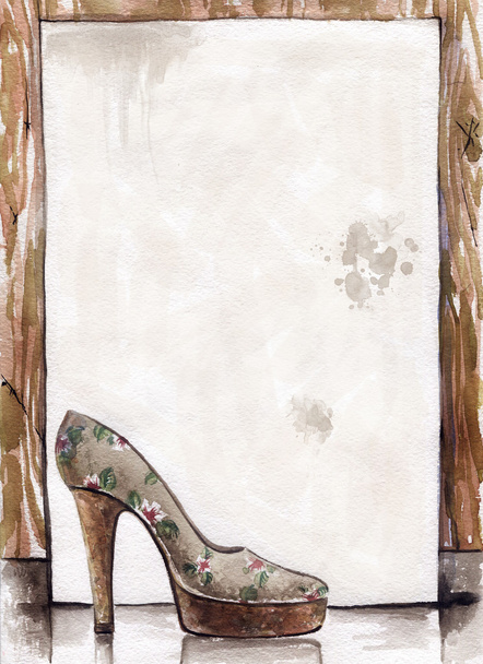zapatos hermosos sobre un fondo blanco
 - Foto, imagen
