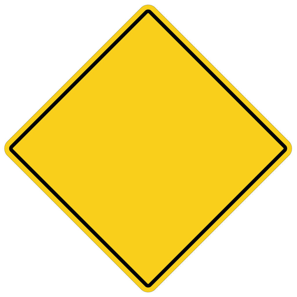 leeres gelbes Schild. leeres gelbes Symbol auf weißem Hintergrund. Leere - Vektor, Bild