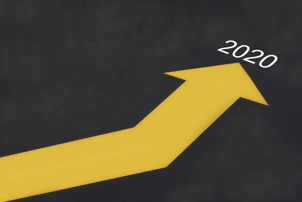 Tie vuoteen 2020, liiketoiminnan menestyksen ja kasvun käsite
 - Valokuva, kuva