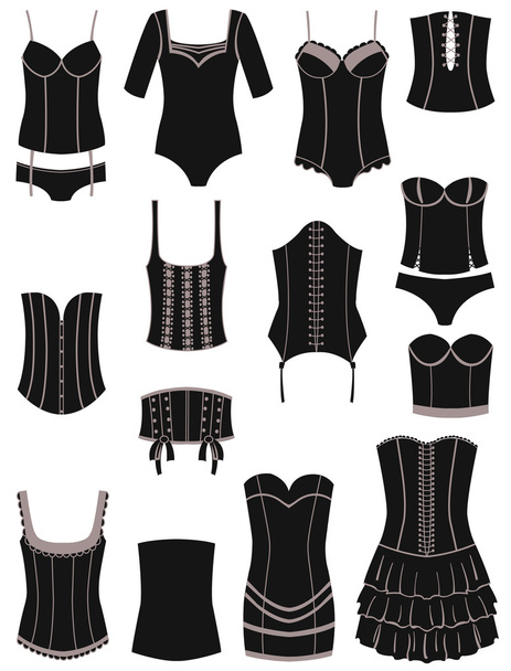 Corsets - Vector, Image