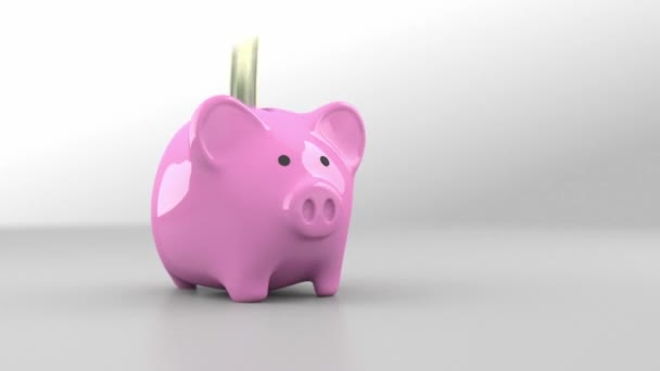 piggy bank money finance business - Кадри, відео