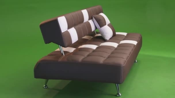sofa chromakey nowy projekt skórzany - Materiał filmowy, wideo