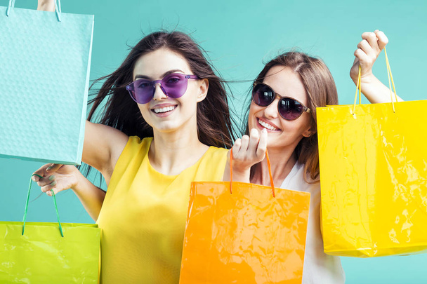 Girls with Shopping Bags - Zdjęcie, obraz