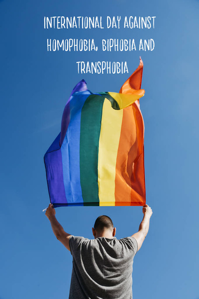 テキスト同性愛に対する国際的な日 - 写真・画像