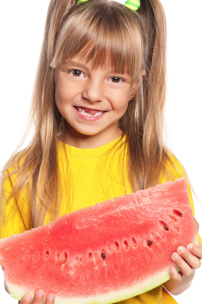 Little girl with watermelon - Fotografie, Obrázek
