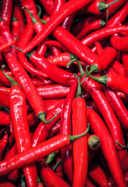 texture of hot red chili pepper - Foto, afbeelding