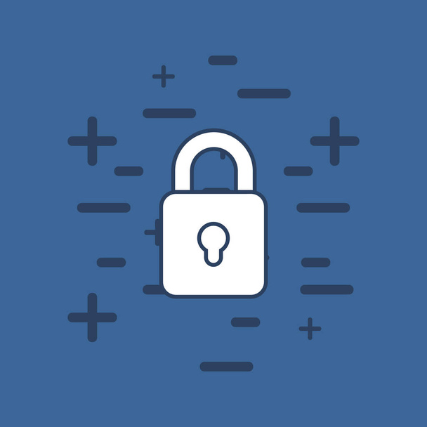 security padlock icon  - Vector, Image