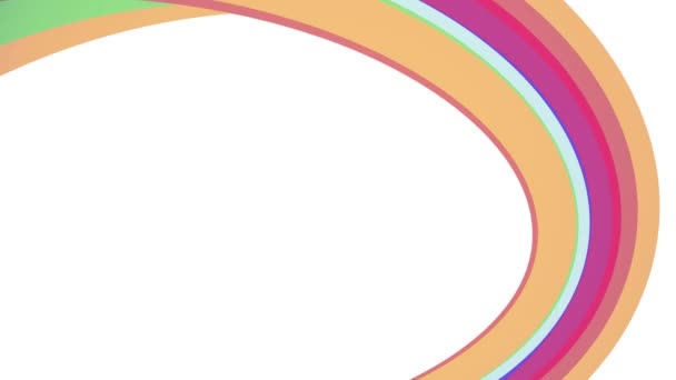 Couleurs douces cadre arc-en-ciel plat courbe bonbons ligne boucle transparente forme abstraite animation fond nouvelle qualité mouvement universel dynamique animé coloré joyeuse vidéo
 - Séquence, vidéo