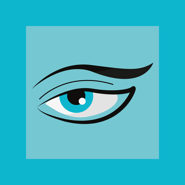 Desenho do olho humano
 - Vetor, Imagem