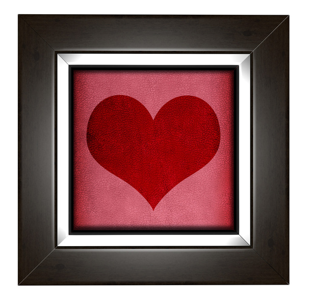 σύγχρονη αγάπη πλαίσιο με σχέδιο καρδιών - Φωτογραφία, εικόνα