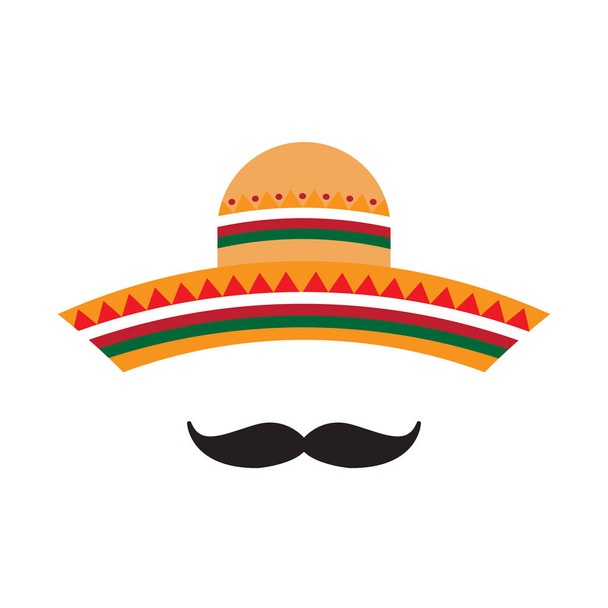 Traditional mexican hat - Vector, Image