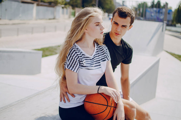couple doing sporty activities together - Valokuva, kuva