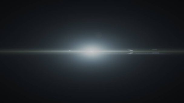 abstract of lighting digital lens flare in dark background - Photo, Image
